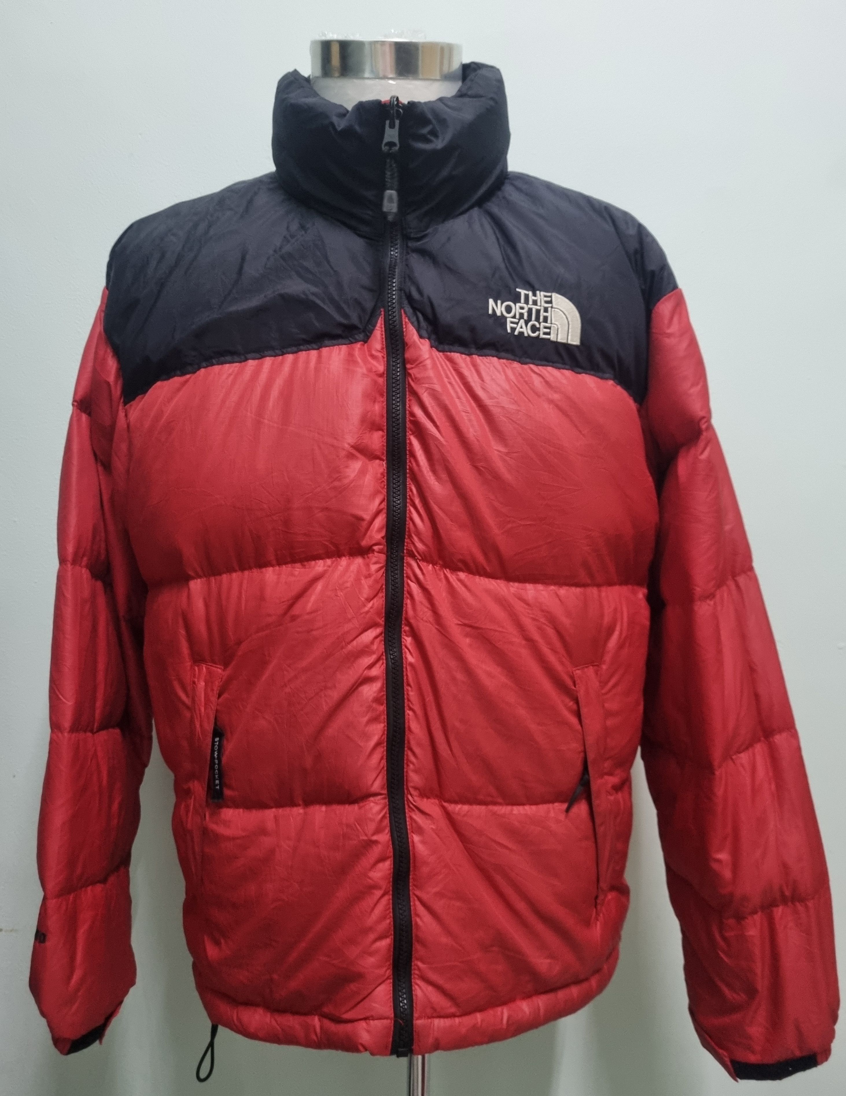 Streetwear The North Face Vintage The North Face Puffer Jacket Black Red 700 Grailed