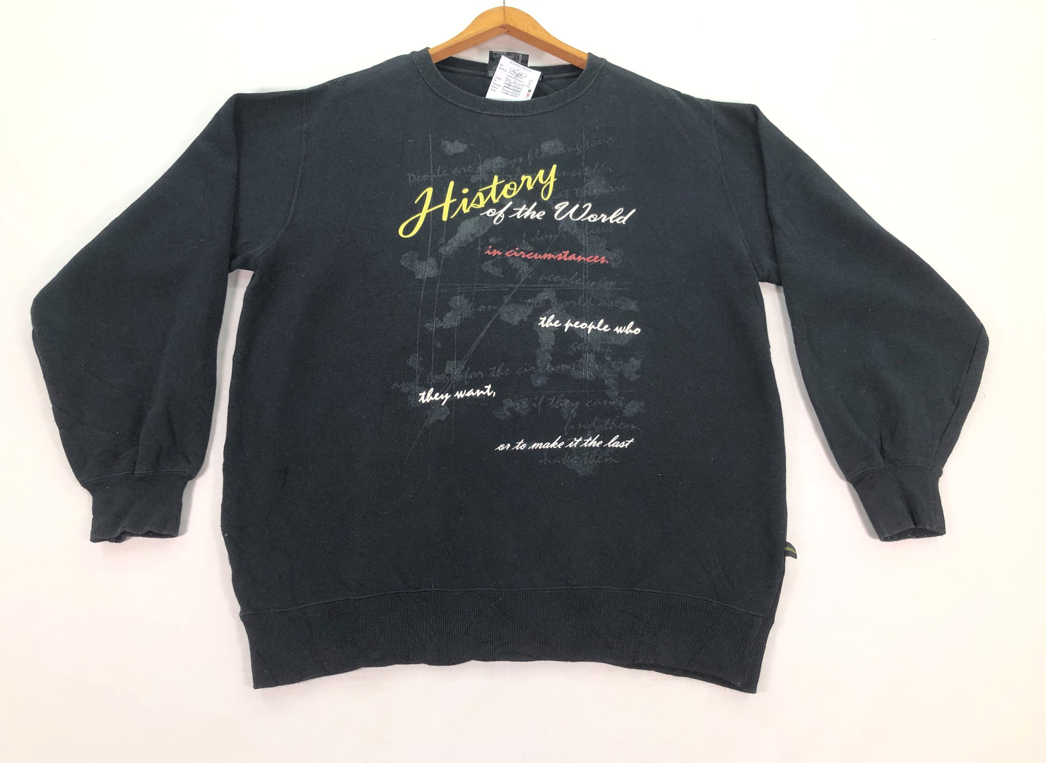 Vintage HISTORY Of THE WORLD Sweatshirt Crewneck Art