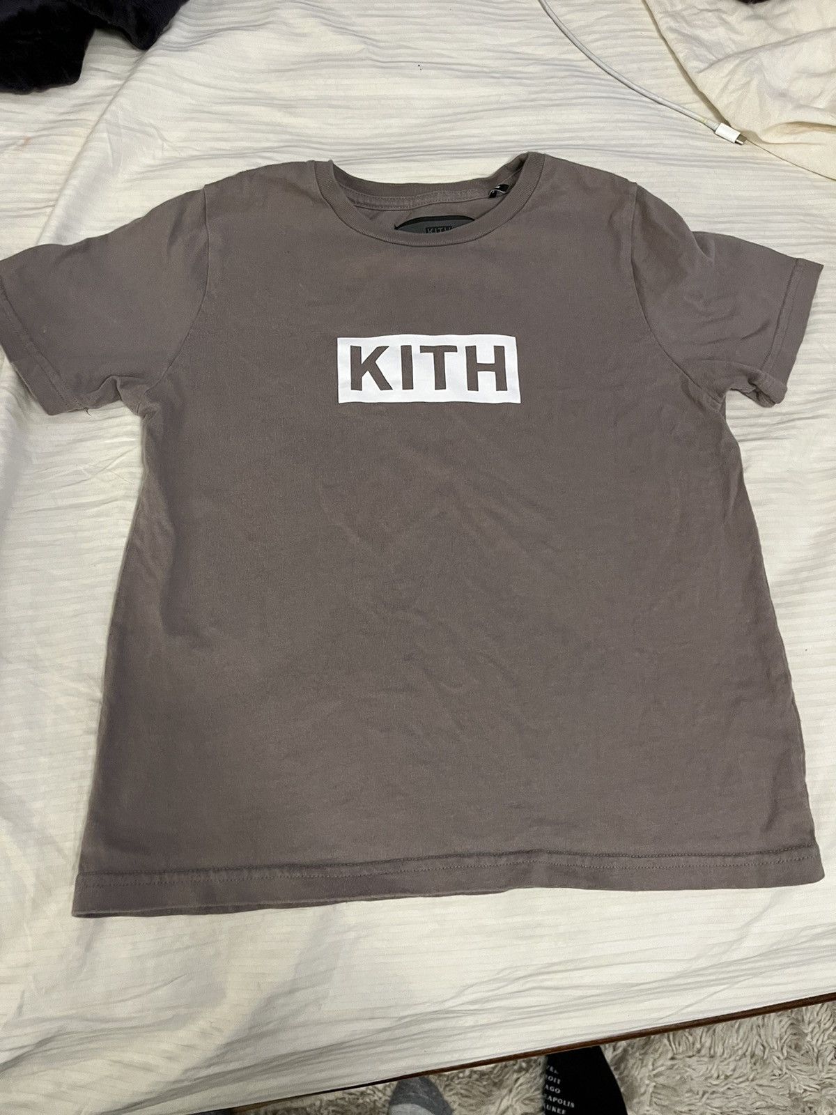 Kith Kith Classic Black Box Logo Tee: Cider Color-Way | Grailed