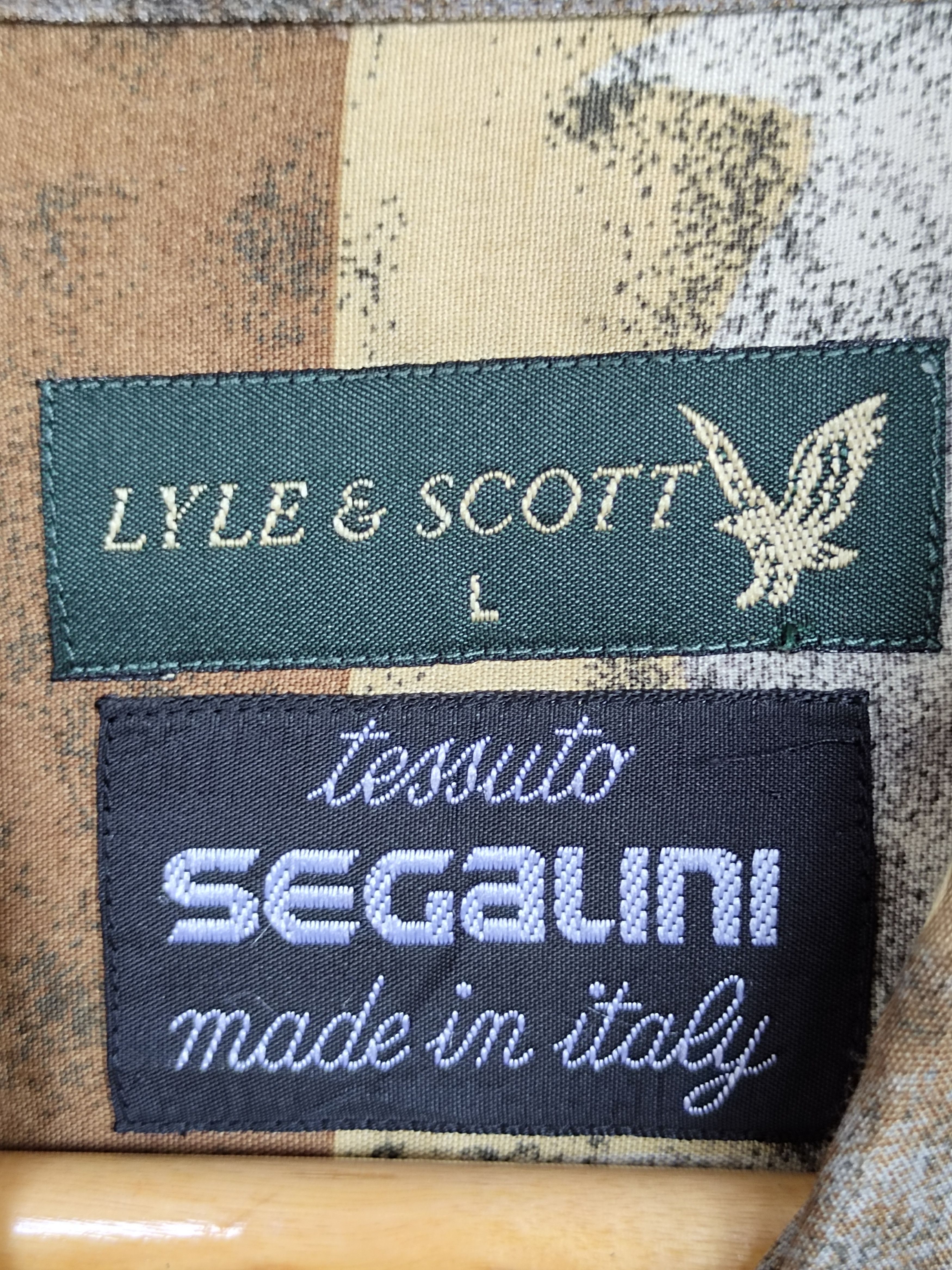 Lyle & Scott Vtg LYLE & SCOTT X SEGALINI Rayon Animal Psychedelic Art Size US L / EU 52-54 / 3 - 10 Thumbnail