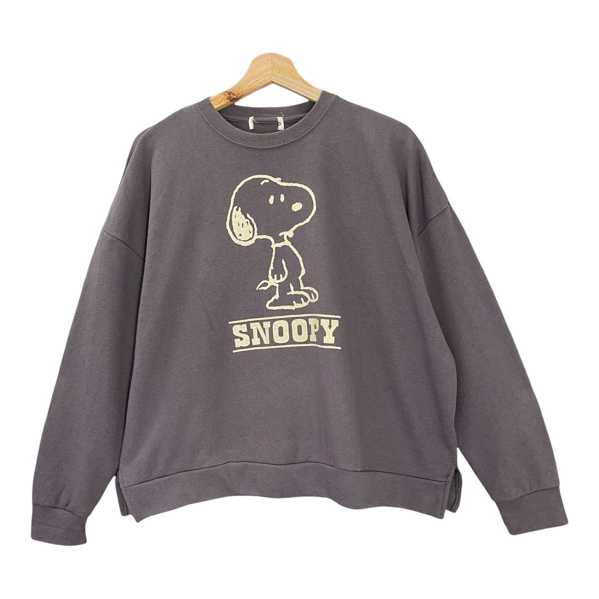 Cartoon Network Snoopy Big Logo Printed Crewneck Sweatshirt OverSize S Size US S / EU 44-46 / 1 - 2 Thumbnail
