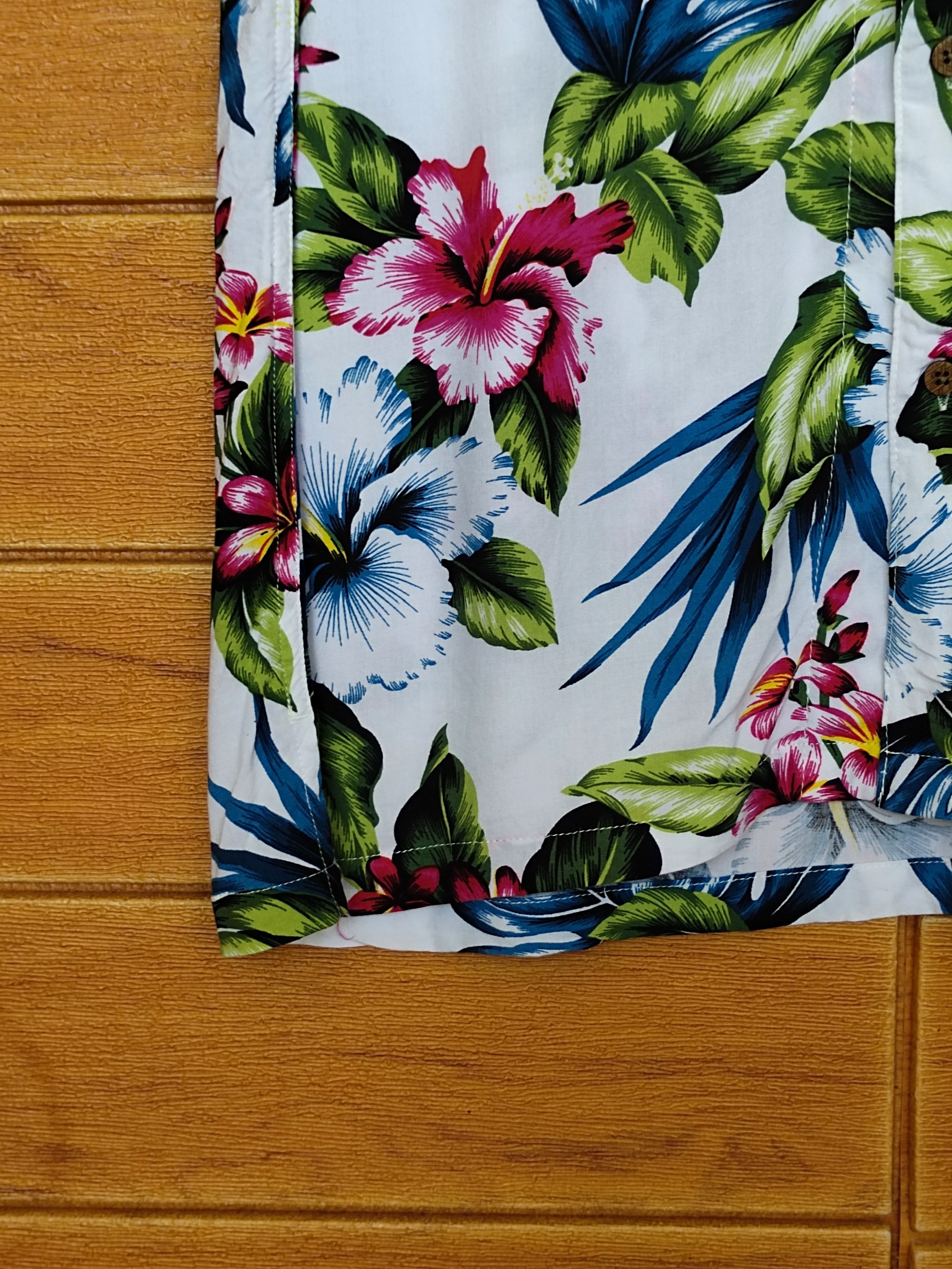 Japanese Brand Japan Hawaiian BLUE STANDARD Multicolor Flower Aloha rayon Size US XL / EU 56 / 4 - 7 Thumbnail