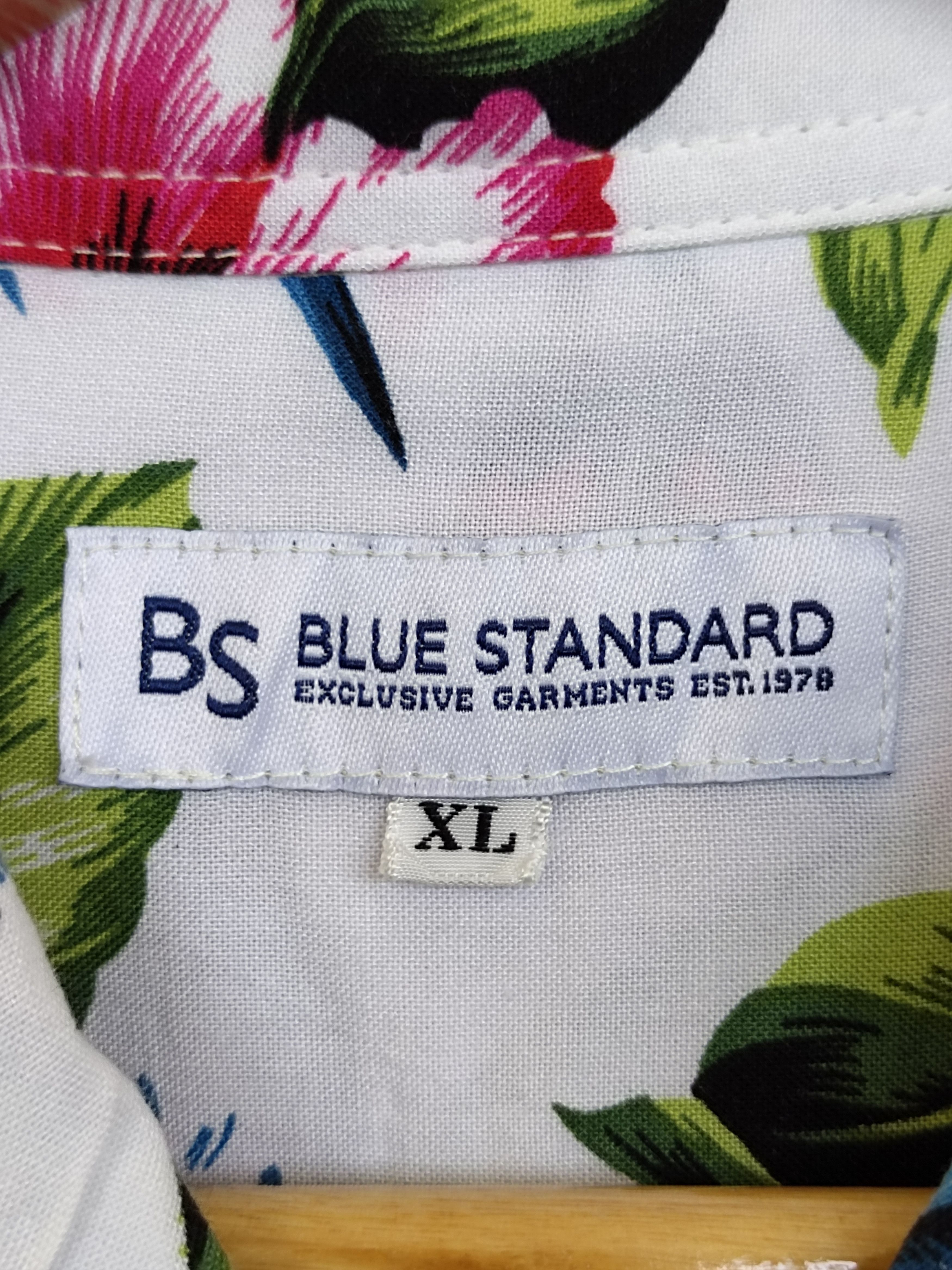 Japanese Brand Japan Hawaiian BLUE STANDARD Multicolor Flower Aloha rayon Size US XL / EU 56 / 4 - 10 Thumbnail