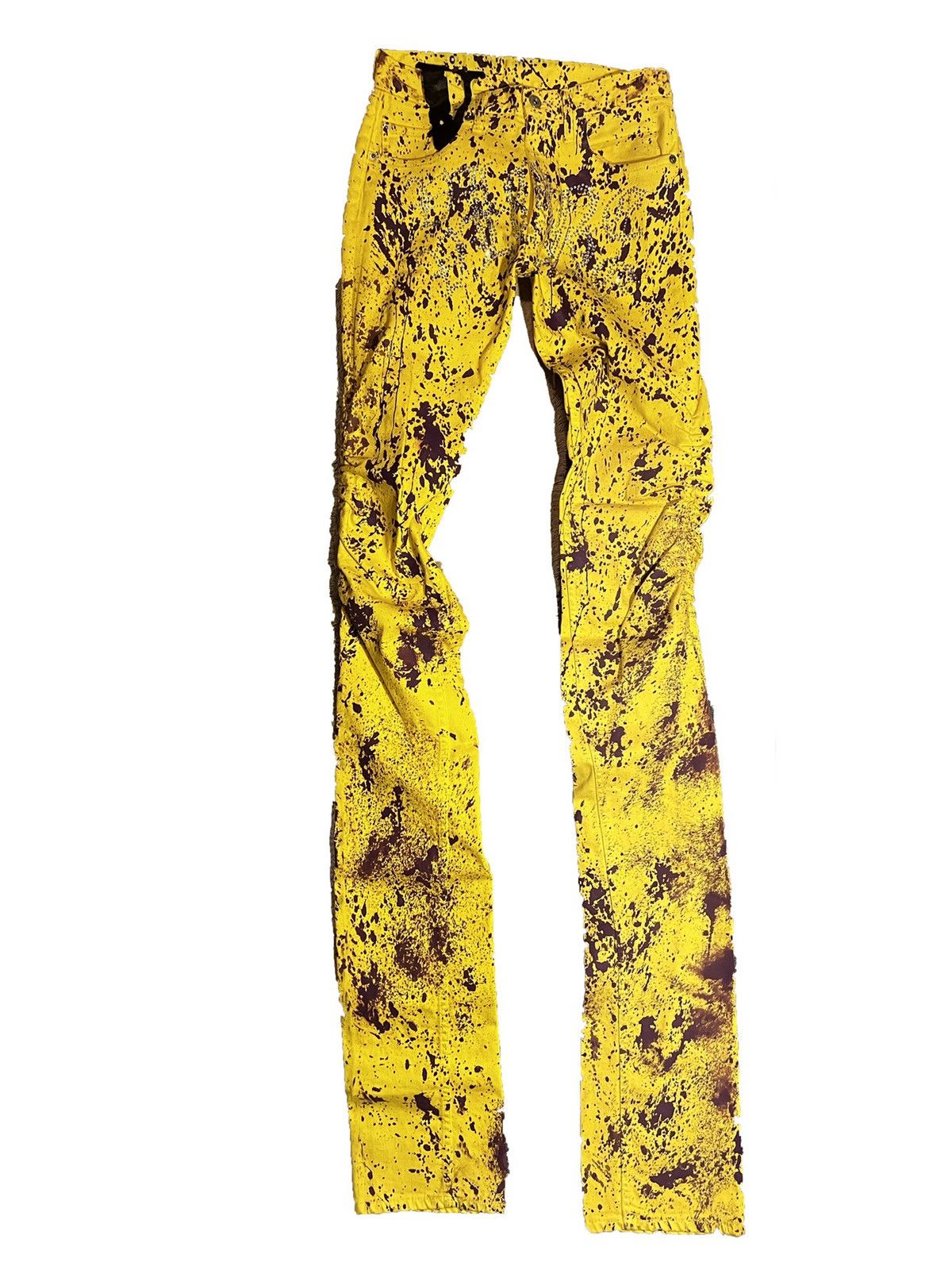 Vlone pop-up stack denim rhinestone