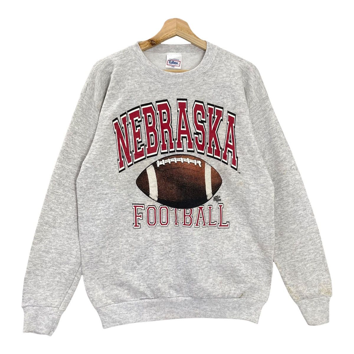 Vintage 90s Nebraska Football Crewneck SweatshirtSize M Size US M / EU 48-50 / 2 - 1 Thumbnail