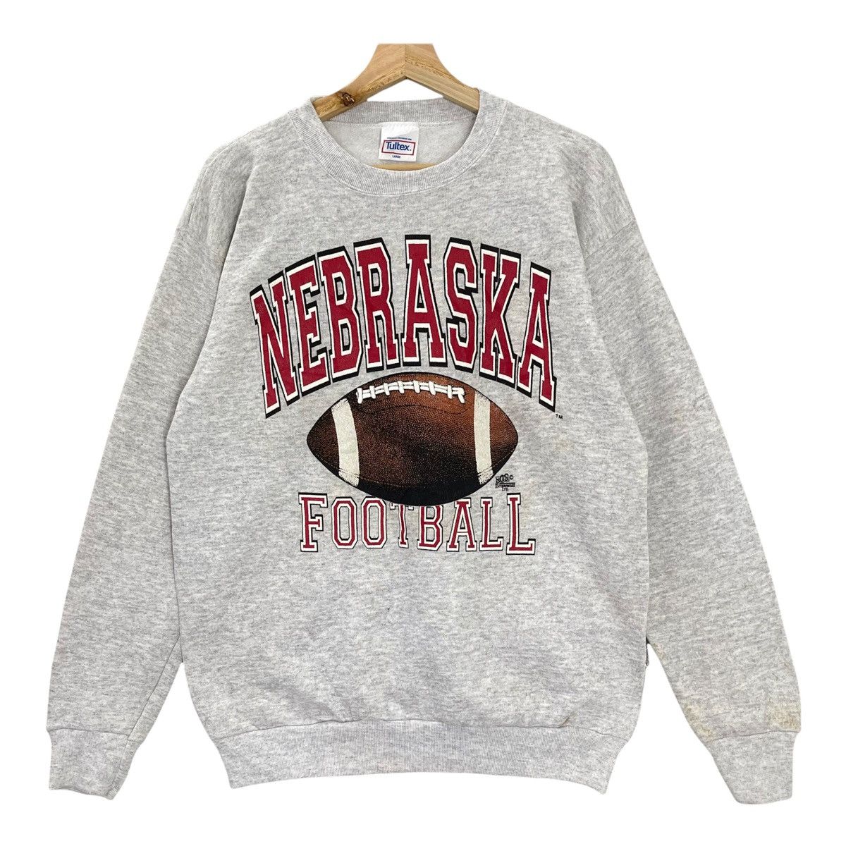 Vintage 90s Nebraska Football Crewneck SweatshirtSize M Size US M / EU 48-50 / 2 - 3 Thumbnail