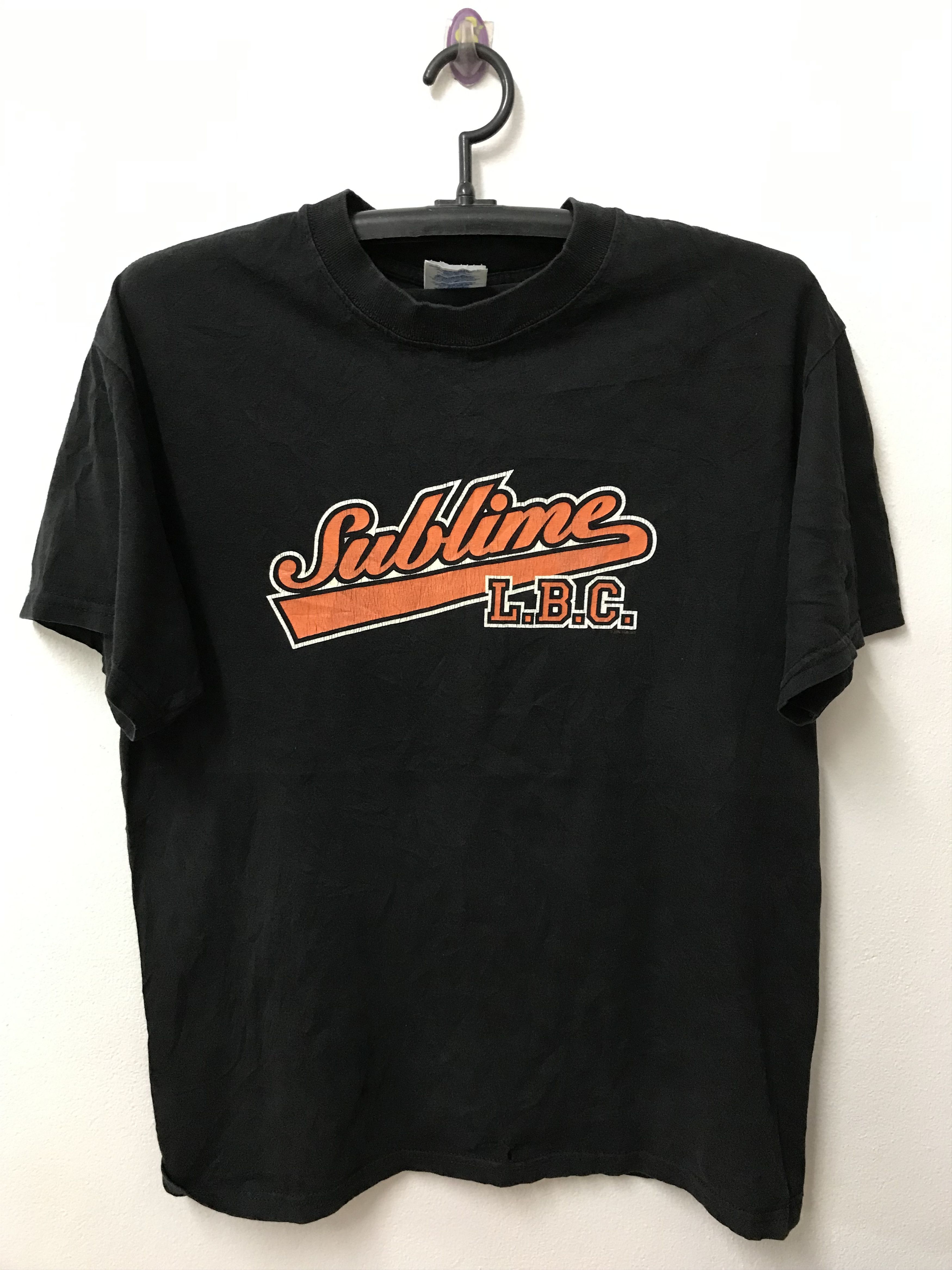 Vintage Sublime LBC outlet Tee Shirt Black Orange All Sport Band Men’s Large