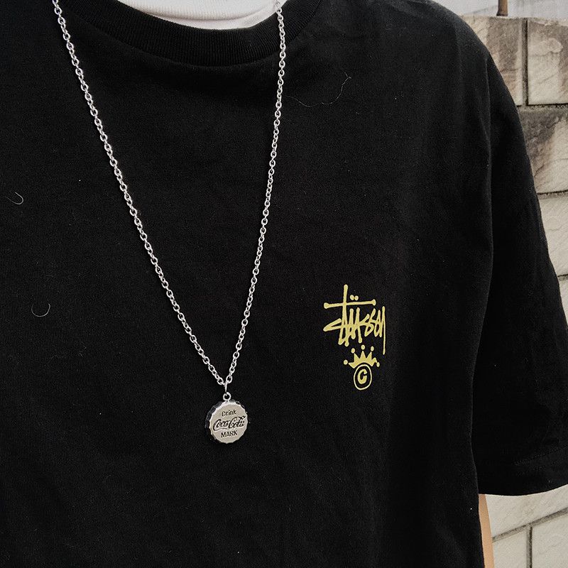 Vintage Cocacola Bottle Cap Hiphop Necklace