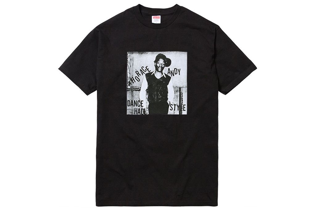 Supreme Wackies Horace Andy Tee Black SZ L | Grailed