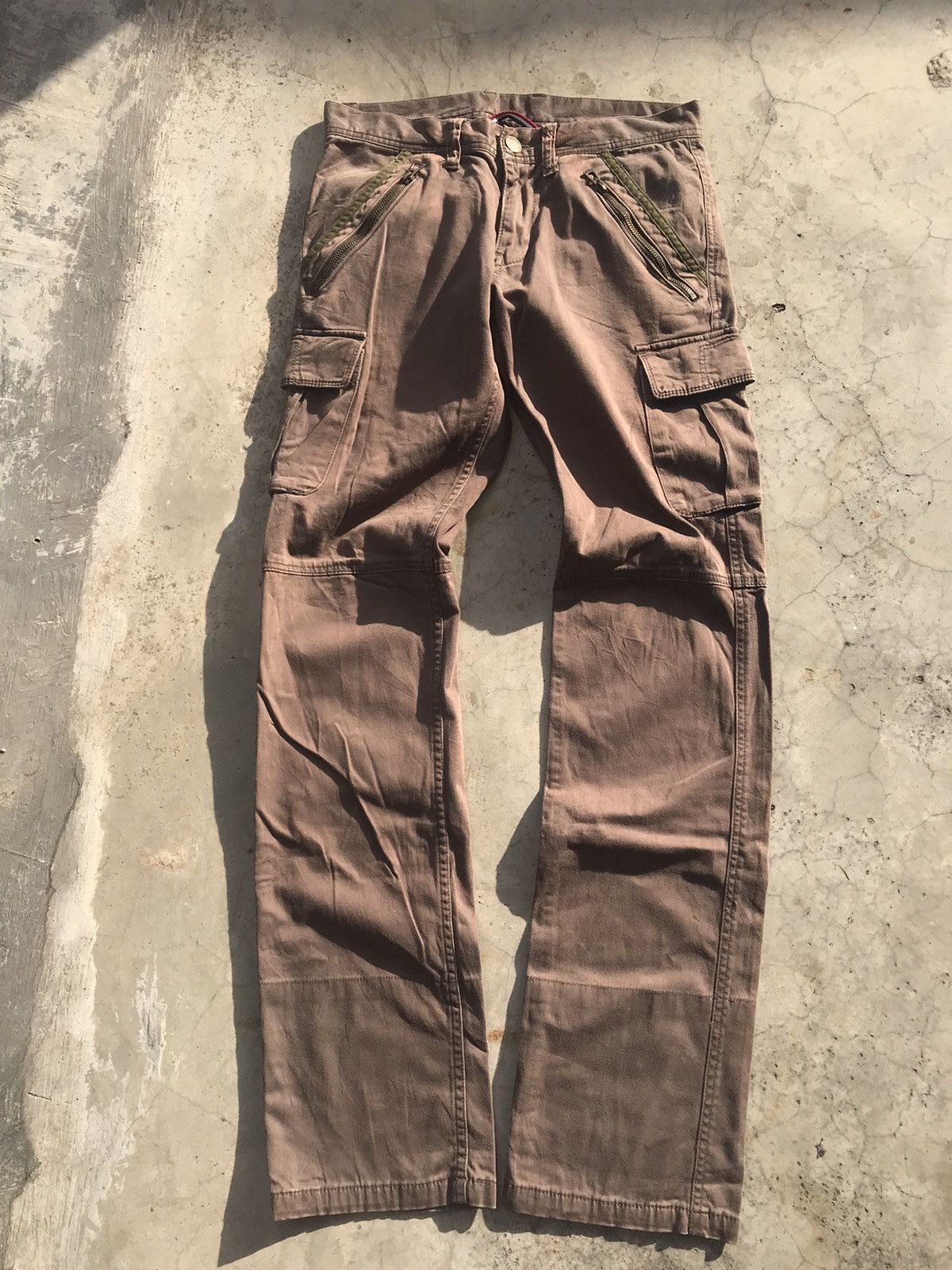Nicole Club Monsieur Nicole 8 Pocket Double Knee Cargo Pants Size US 29 - 1 Thumbnail