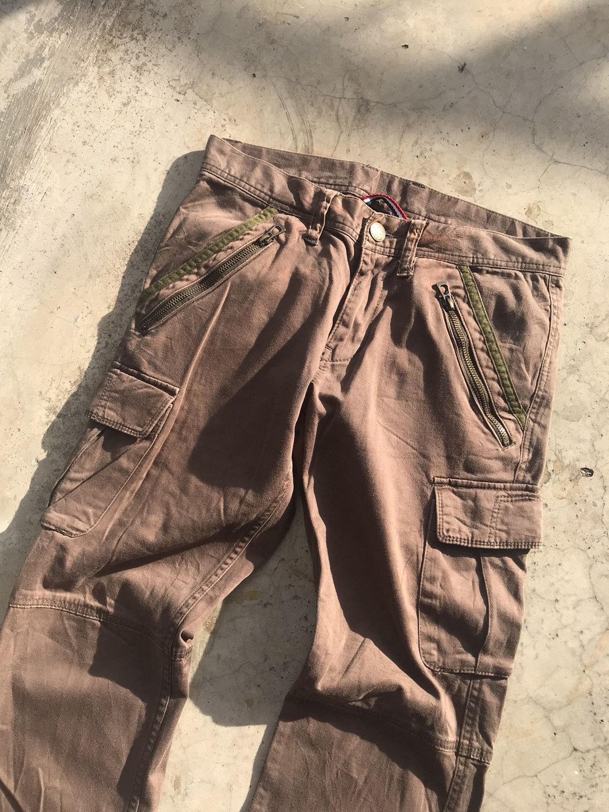 Nicole Club Monsieur Nicole 8 Pocket Double Knee Cargo Pants Size US 29 - 3 Thumbnail