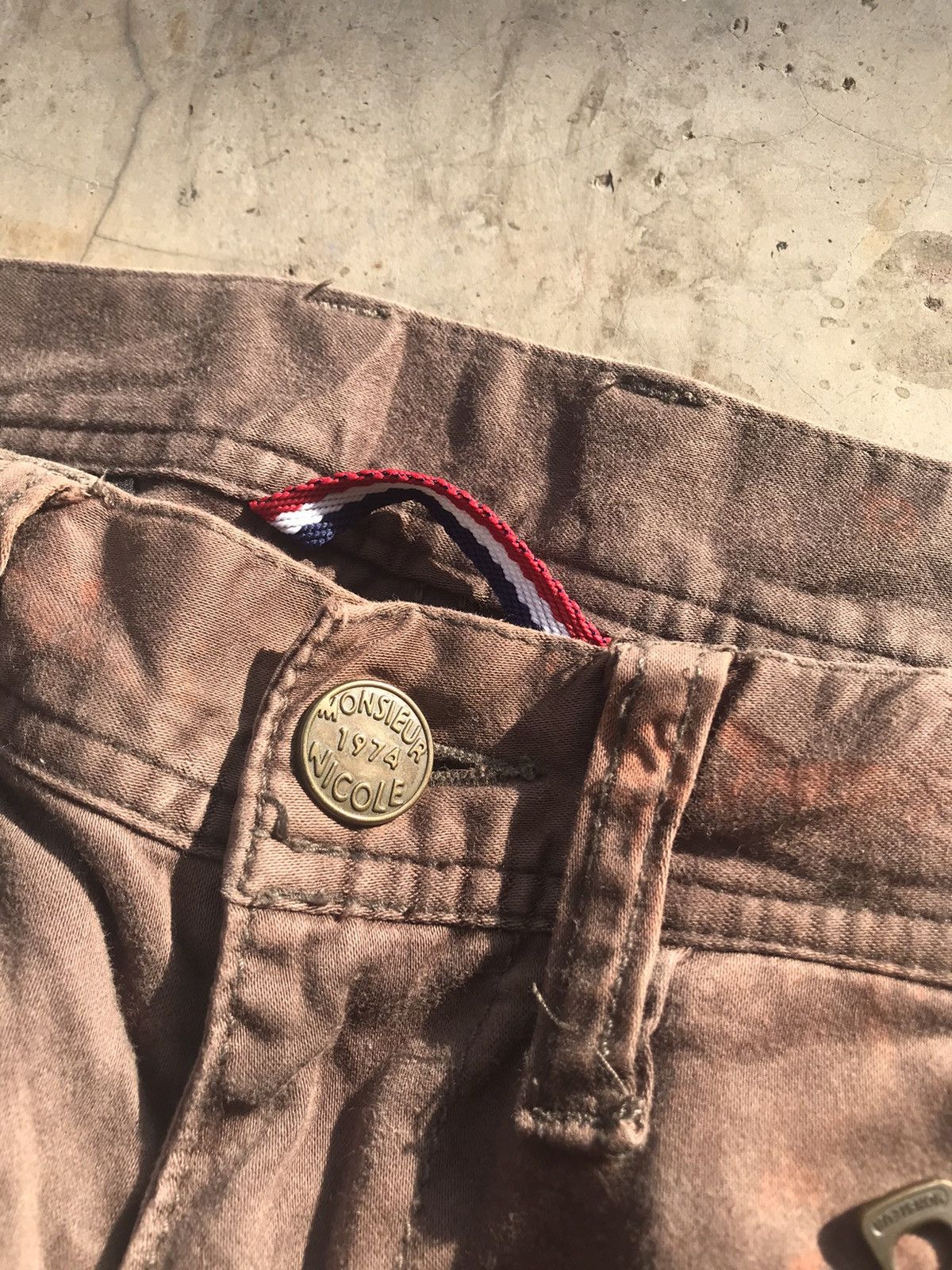 Nicole Club Monsieur Nicole 8 Pocket Double Knee Cargo Pants Size US 29 - 8 Thumbnail