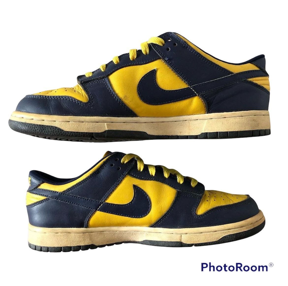 Nike 2002 Dunk Low Midnight Navy | Varsity Maize No Box Size US 10.5 / EU 43-44 - 5 Thumbnail