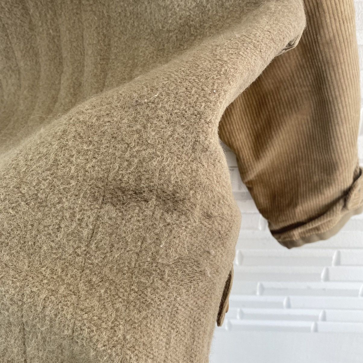 CHRISTIAN DIOR SPORT WOOL CORDUROY SLEEVE HOODIE JACKET
