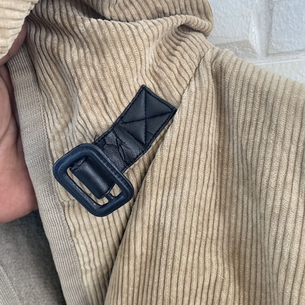 CHRISTIAN DIOR SPORT WOOL CORDUROY SLEEVE HOODIE JACKET