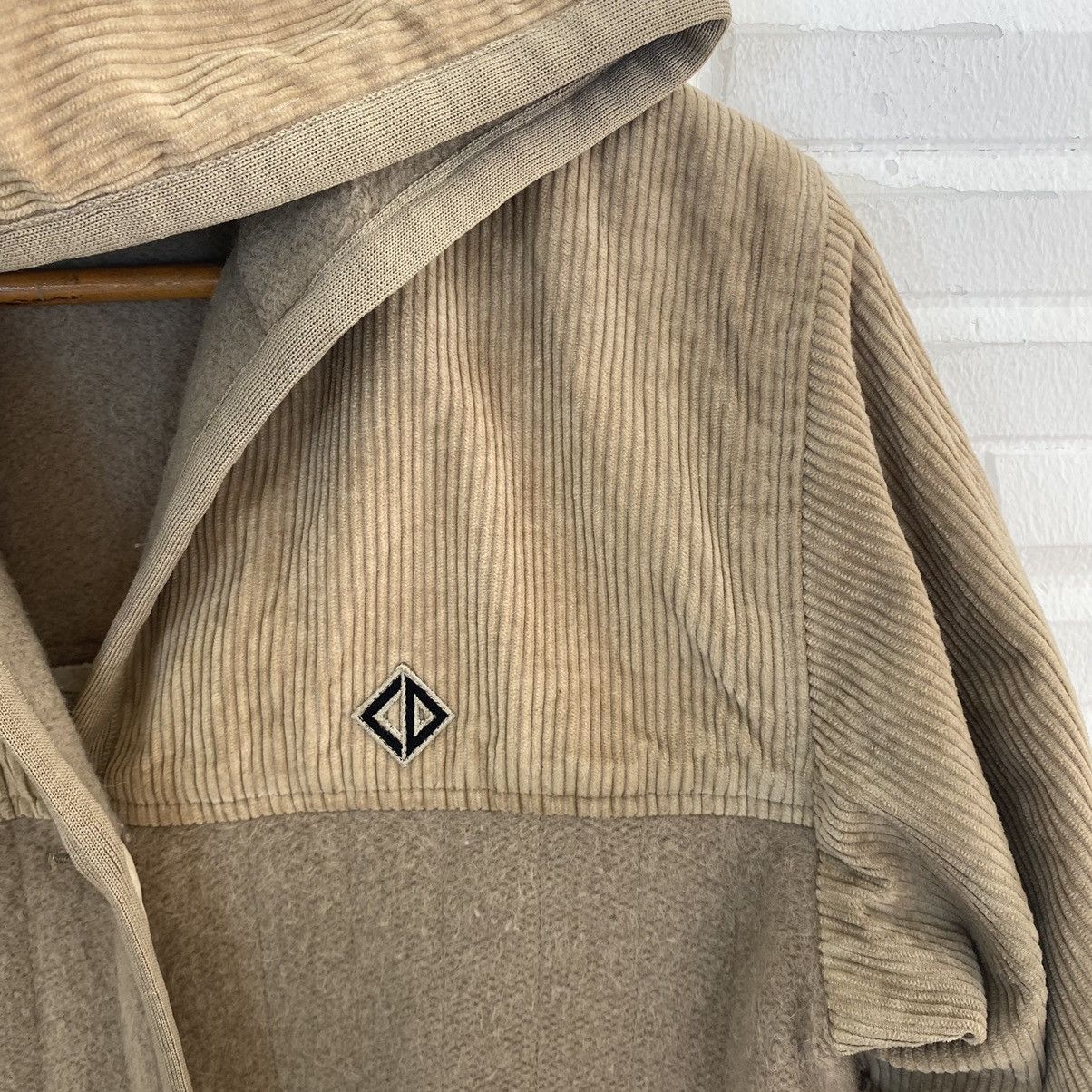 CHRISTIAN DIOR SPORT WOOL CORDUROY SLEEVE HOODIE JACKET
