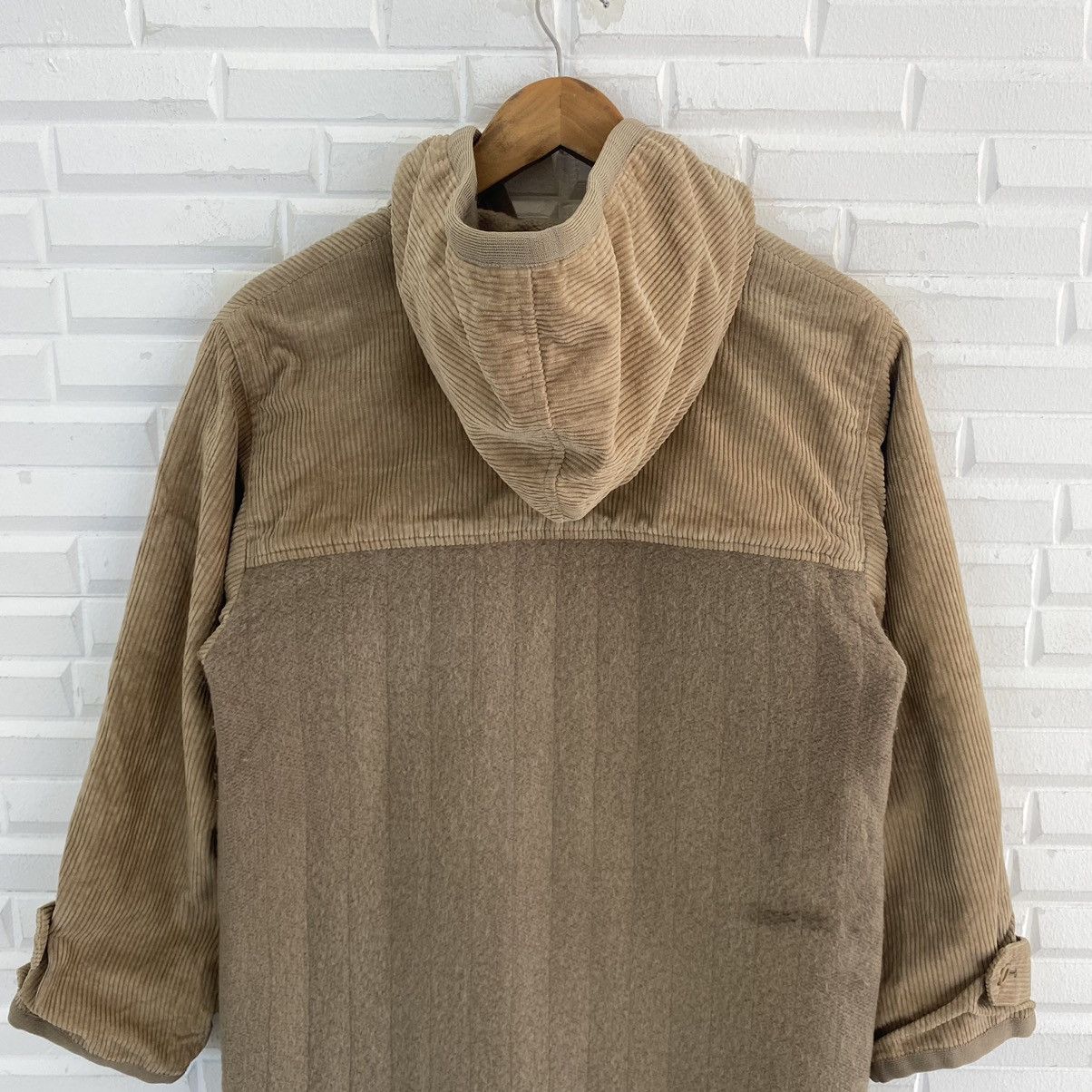 CHRISTIAN DIOR SPORT WOOL CORDUROY SLEEVE HOODIE JACKET