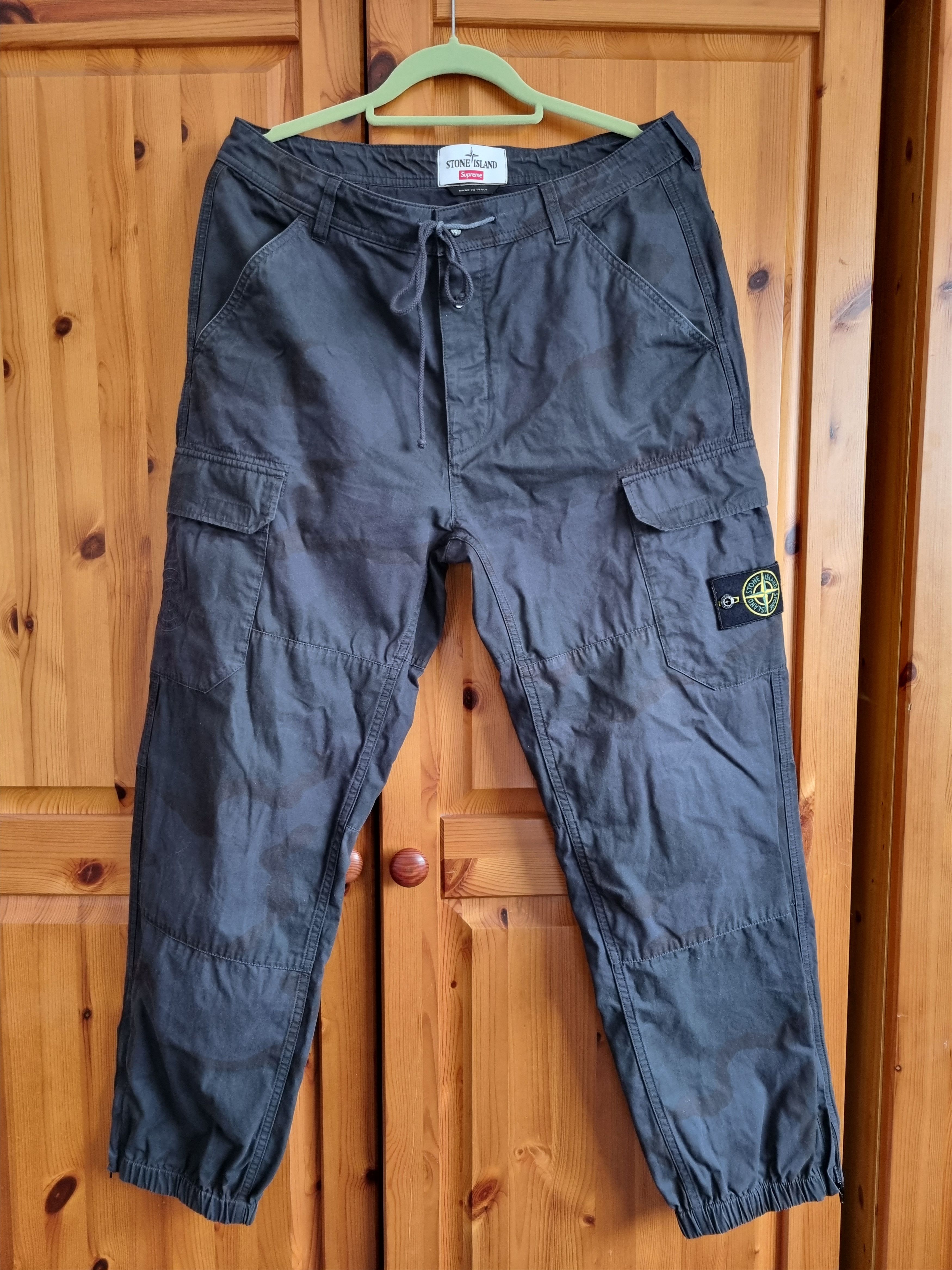 Stone Island Stone island x Supreme Camo black cargo pants Trouser