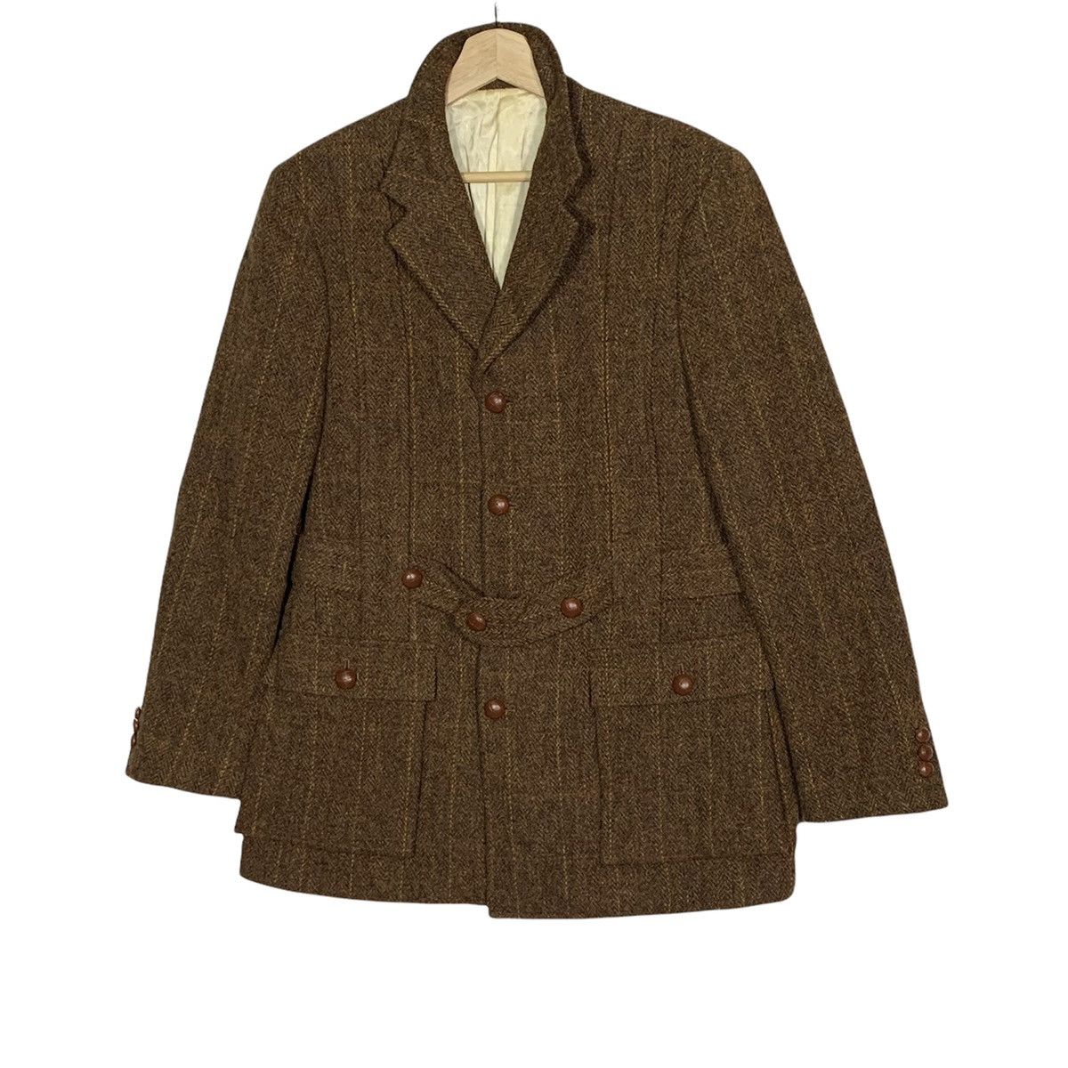 早割 旅行 Harris Tweed takeo x tweed harris woven Hand Kikuchi Takeo × ジャケット・アウター