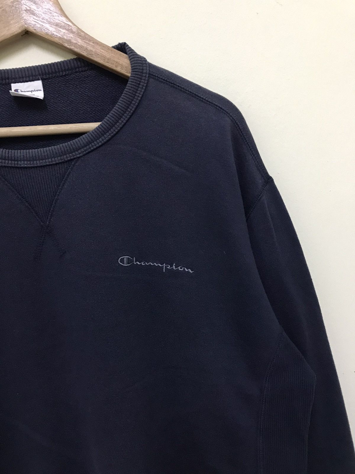 Champion × Vintage Vintage Champion Sweatshirt Crewneck Small Logo Size US XL / EU 56 / 4 - 4 Thumbnail