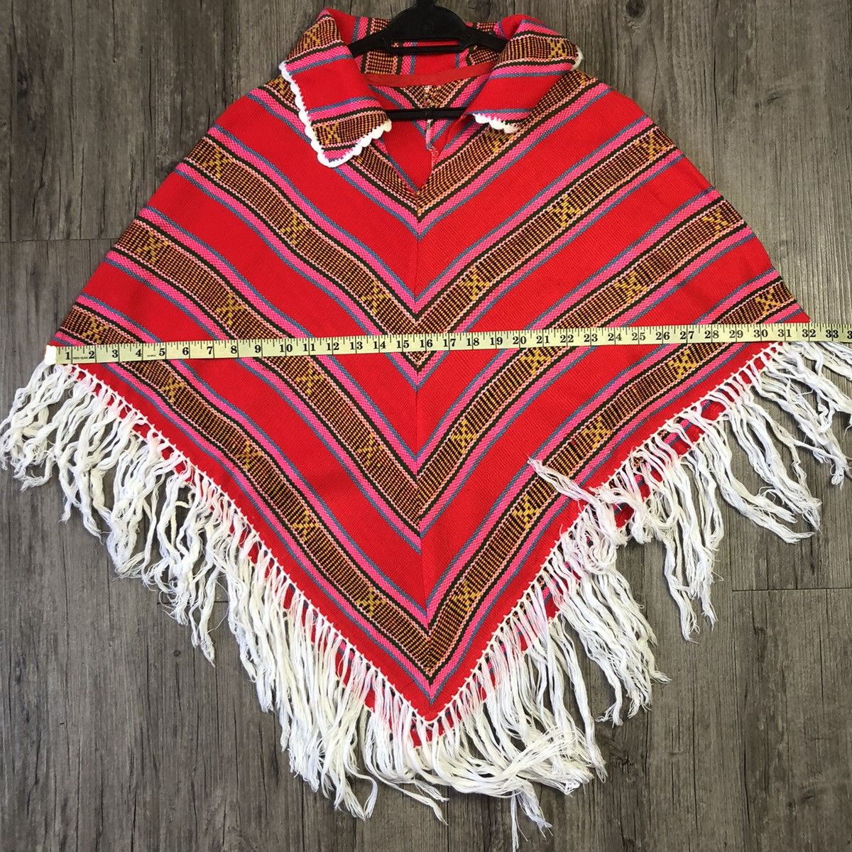 Japanese Brand × Vintage Vintage knit poncho Size ONE SIZE - 8 Thumbnail