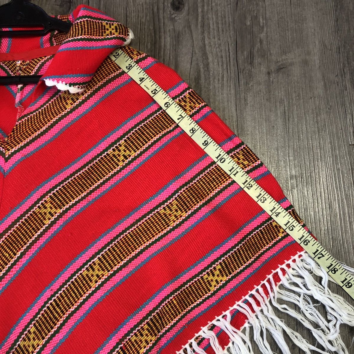 Japanese Brand × Vintage Vintage knit poncho Size ONE SIZE - 6 Thumbnail