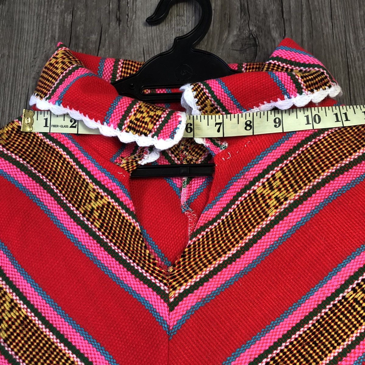 Japanese Brand × Vintage Vintage knit poncho Size ONE SIZE - 7 Thumbnail