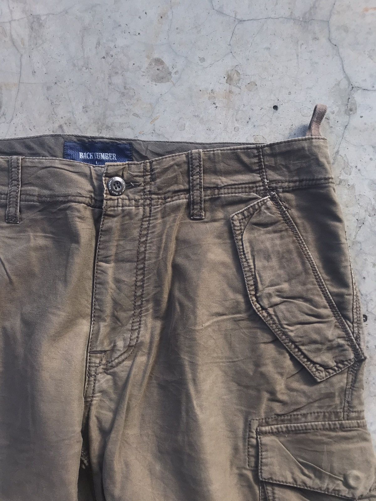 Japanese Brand Vintage Back Number Double Knee Tactical Cargo Pants W34 Size US 34 / EU 50 - 7 Thumbnail