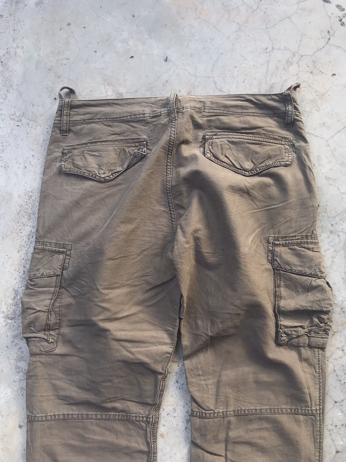 Japanese Brand Vintage Back Number Double Knee Tactical Cargo Pants W34 Size US 34 / EU 50 - 4 Thumbnail