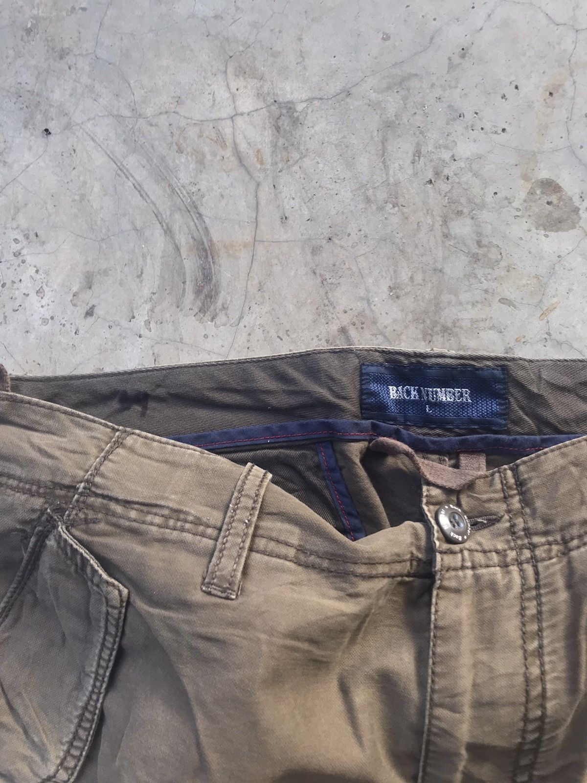Japanese Brand Vintage Back Number Double Knee Tactical Cargo Pants W34 Size US 34 / EU 50 - 6 Thumbnail