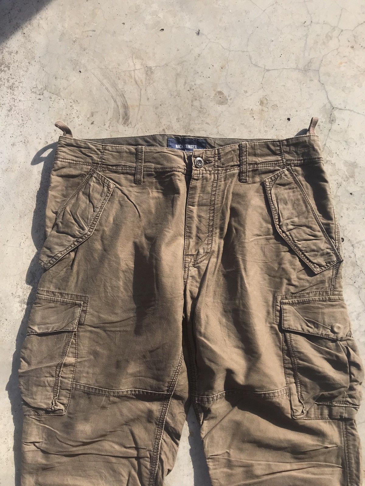 Japanese Brand Vintage Back Number Double Knee Tactical Cargo Pants W34 Size US 34 / EU 50 - 3 Thumbnail
