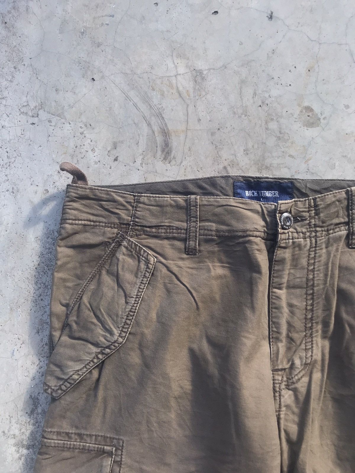 Japanese Brand Vintage Back Number Double Knee Tactical Cargo Pants W34 Size US 34 / EU 50 - 5 Thumbnail