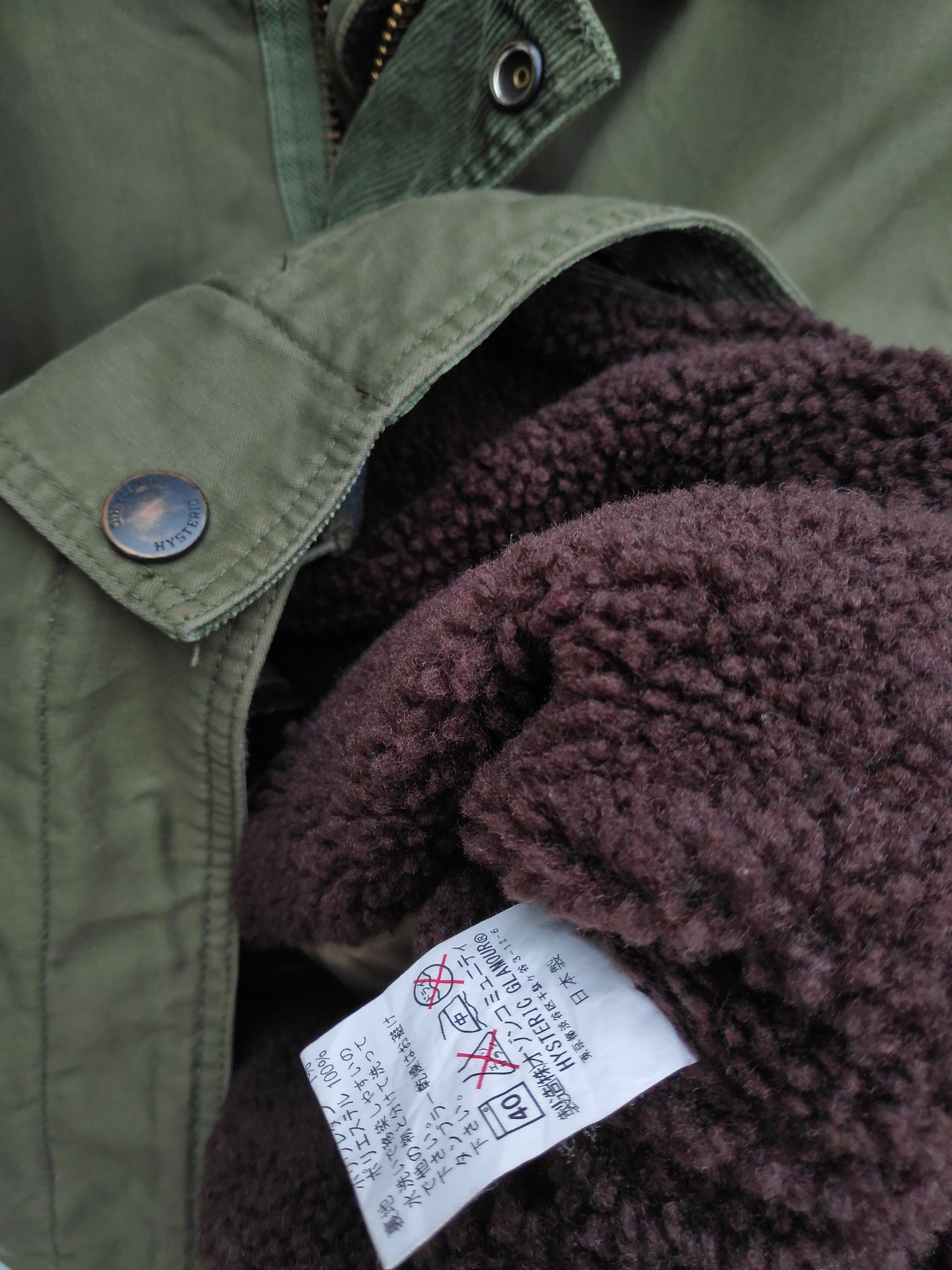 Hysteric Glamour Hysteric Glamour Kinky Sheepskin Lining Military Jacket Size US M / EU 48-50 / 2 - 5 Thumbnail