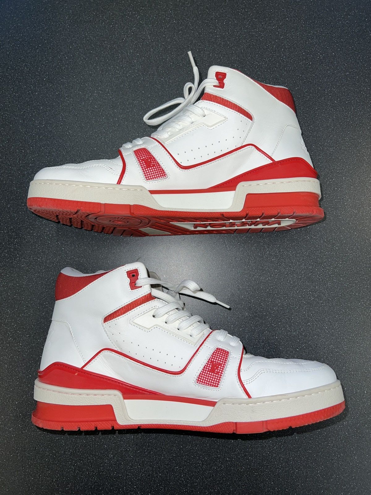 Louis Vuitton × Virgil Abloh LV TRAINER SNEAKER MID-TOP Size US 8.5 / EU 41-42 - 1 Thumbnail