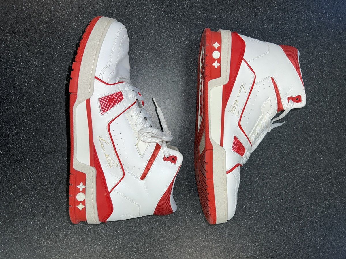 Louis Vuitton × Virgil Abloh LV TRAINER SNEAKER MID-TOP Size US 8.5 / EU 41-42 - 4 Thumbnail