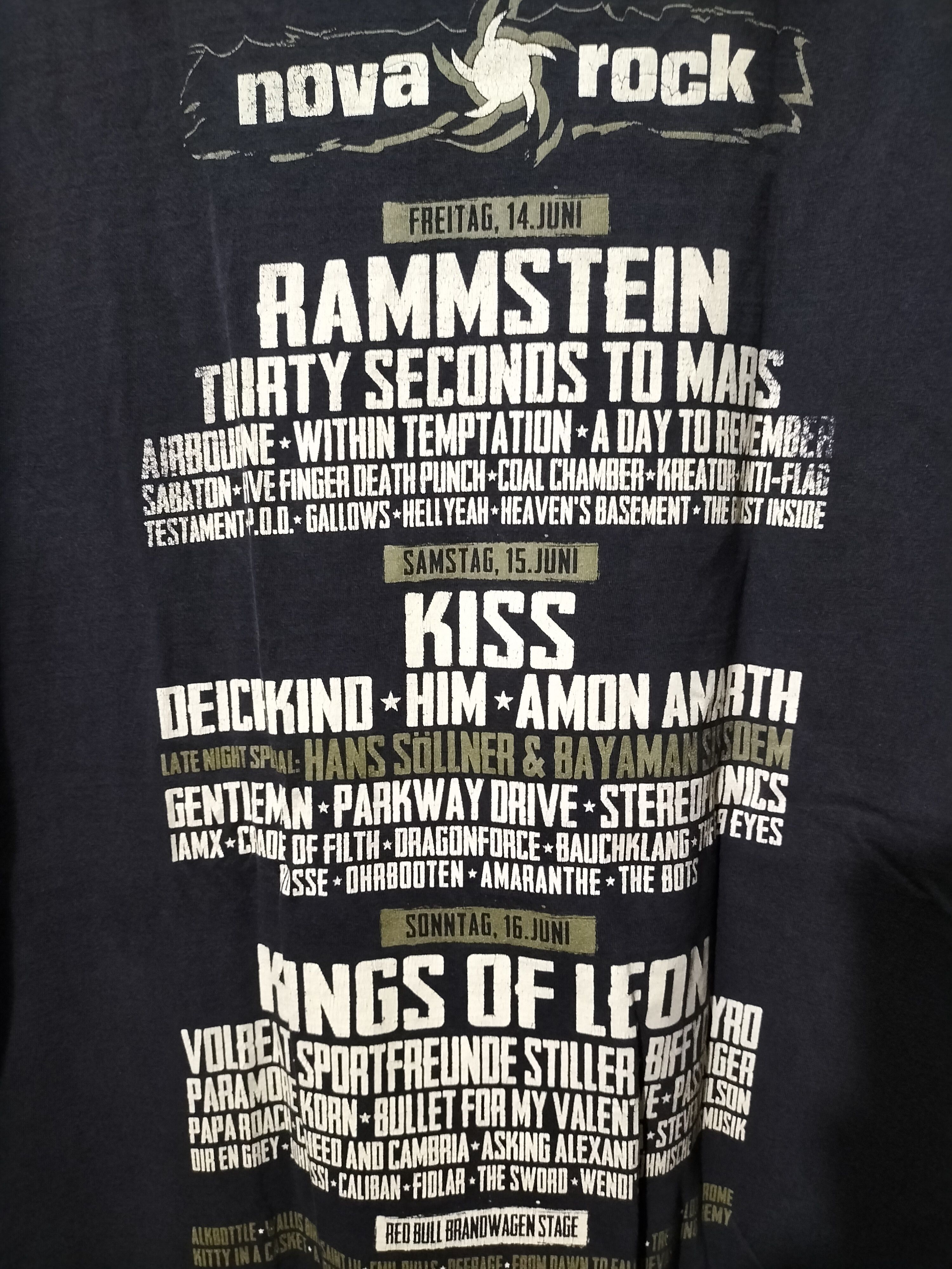 Band Tees × KISS Nova Rock Concert 2017 Kiss Rammstein Him Kings of Leon etc Size US M / EU 48-50 / 2 - 4 Thumbnail