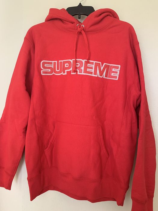 Supreme perforated leather online hooded