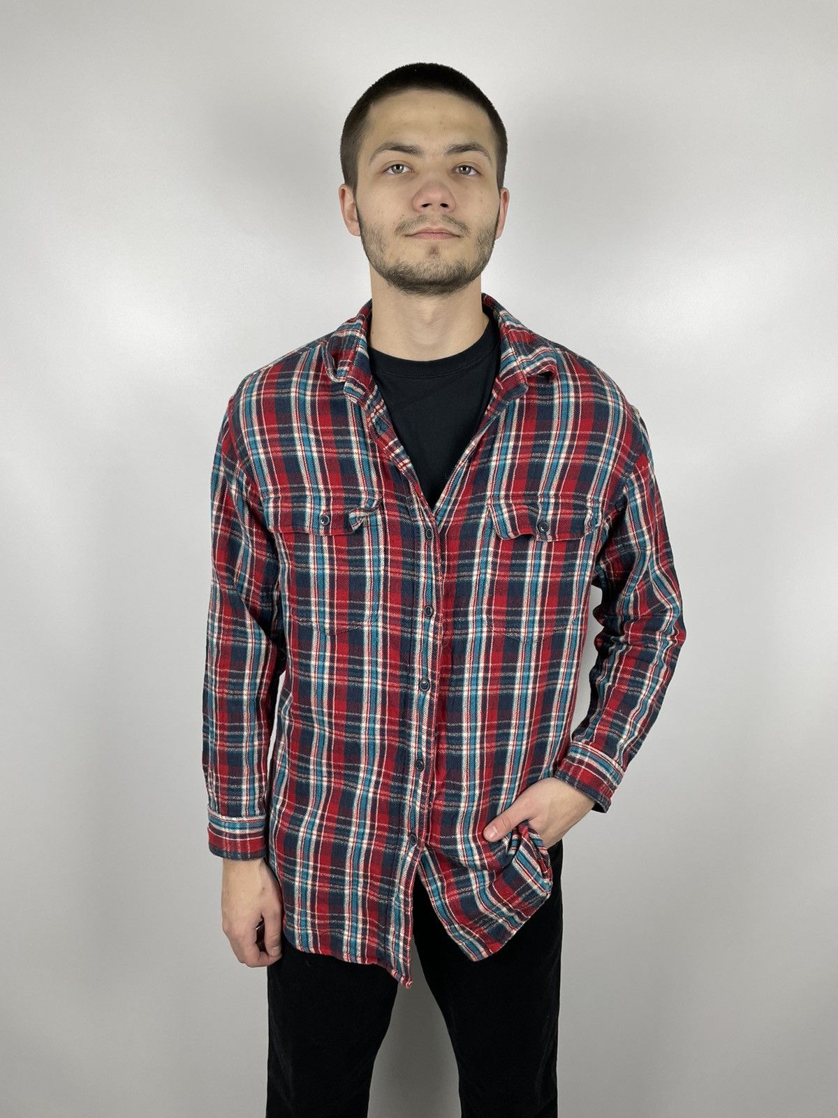 Denim & Supply Ralph Lauren × Polo Ralph Lauren × Ralph Lauren Denim and Supply Ralph Lauren Flannel Travis Scott Style Size US S / EU 44-46 / 1 - 2 Thumbnail