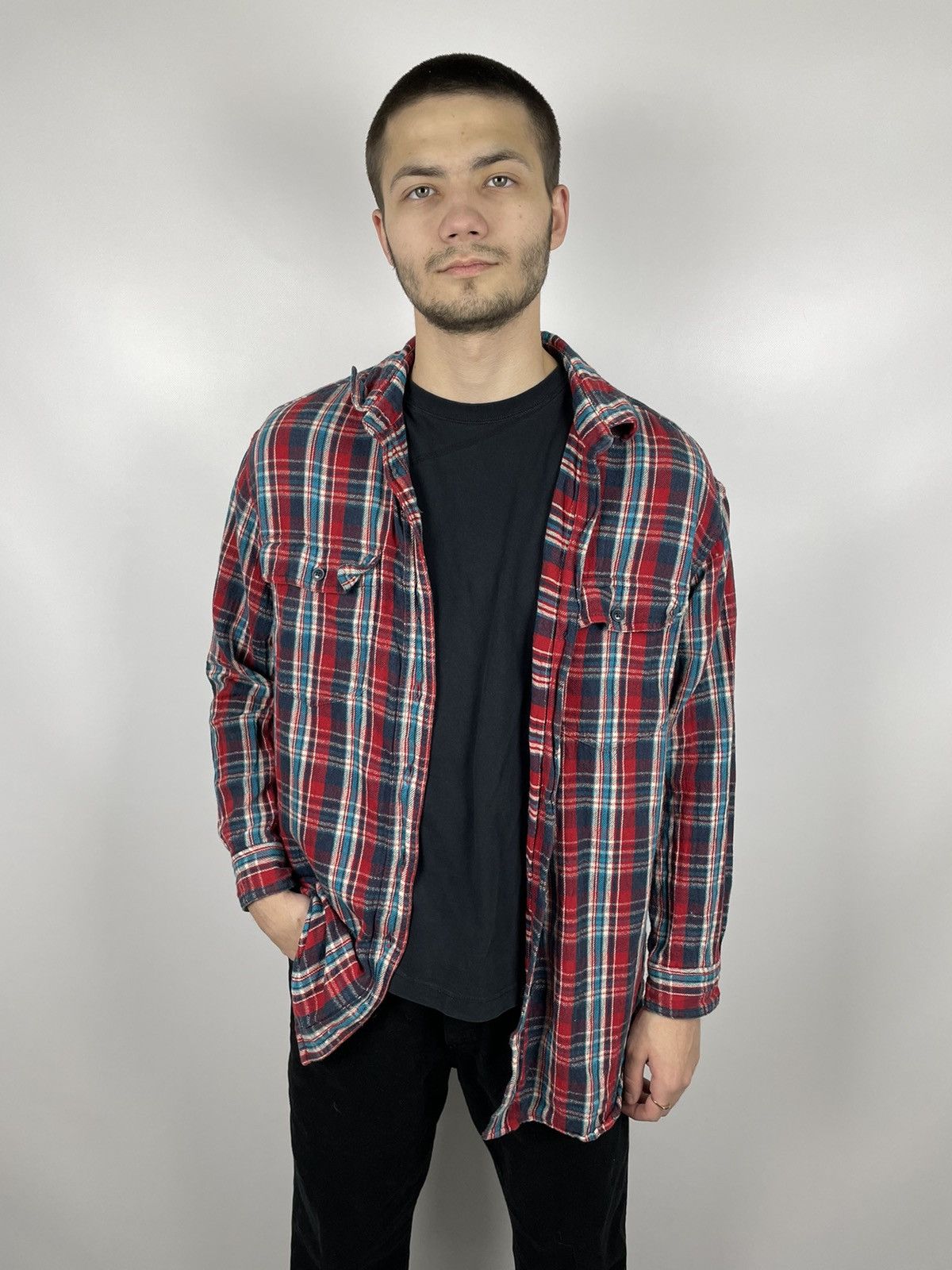 Denim & Supply Ralph Lauren × Polo Ralph Lauren × Ralph Lauren Denim and Supply Ralph Lauren Flannel Travis Scott Style Size US S / EU 44-46 / 1 - 1 Thumbnail