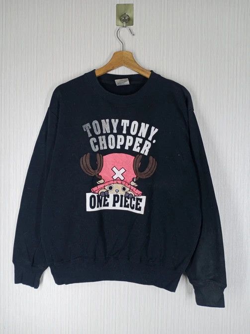 One Piece VINTAGE TONY TONY CHOPPER ONE PIECE SWEATSHIRT Size US L / EU 52-54 / 3 - 1 Thumbnail