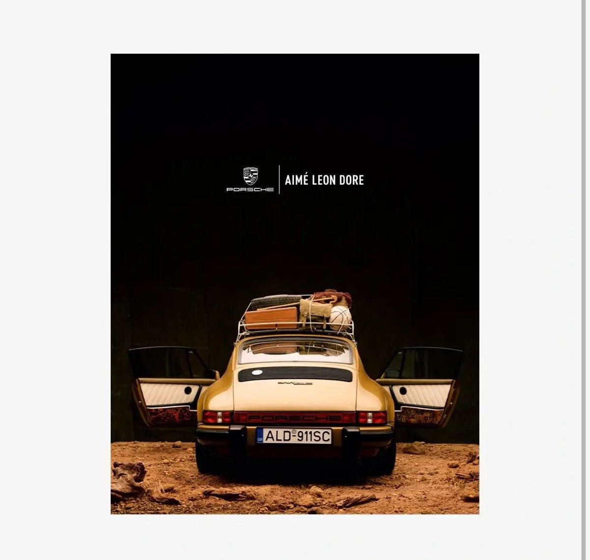 Aime Leon Dore × Porsche Design ALD x PORSCHE POSTER | Grailed