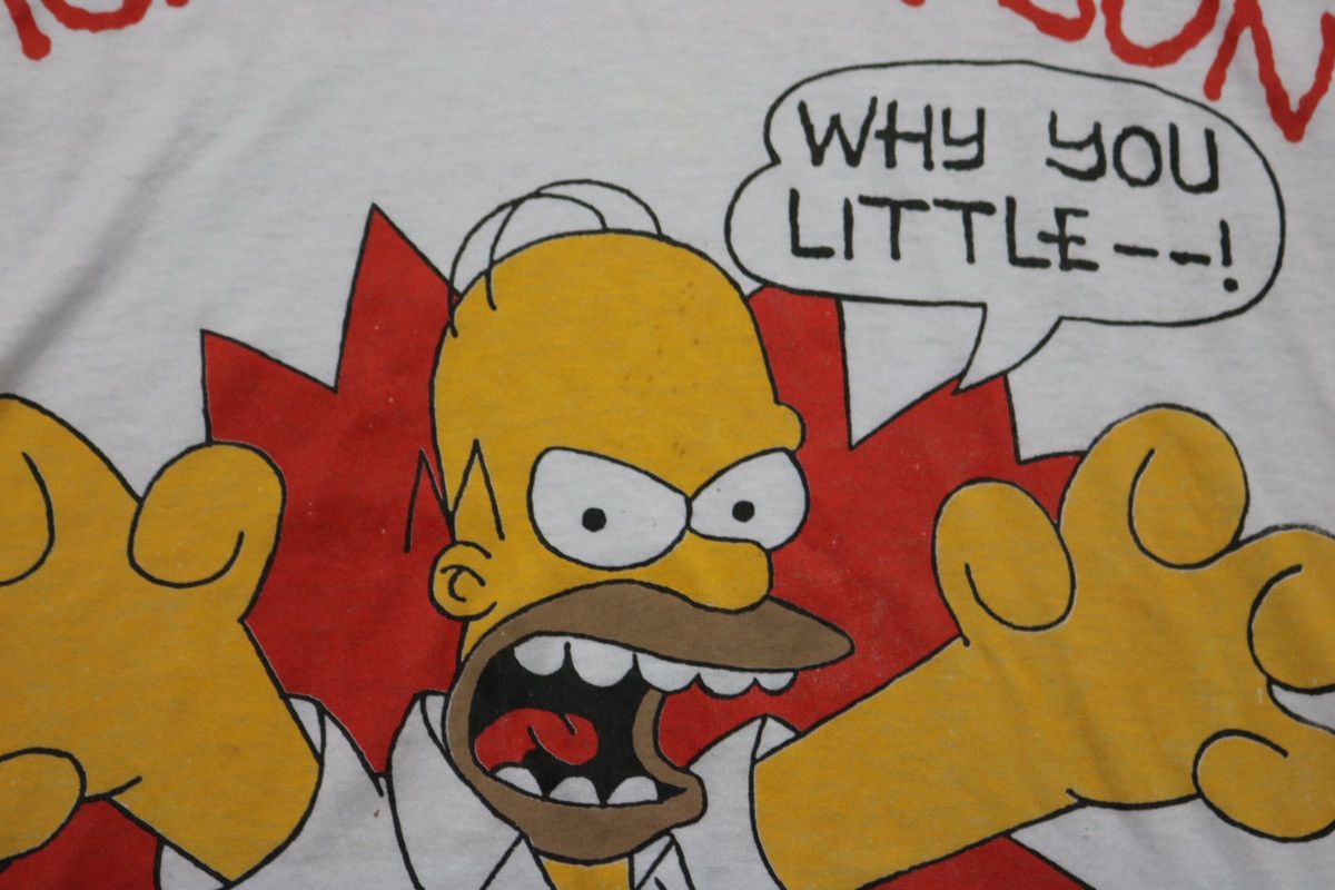 Vintage Vintage 90s Homer Simpson/The Simpson big print tee Size US XL / EU 56 / 4 - 2 Thumbnail