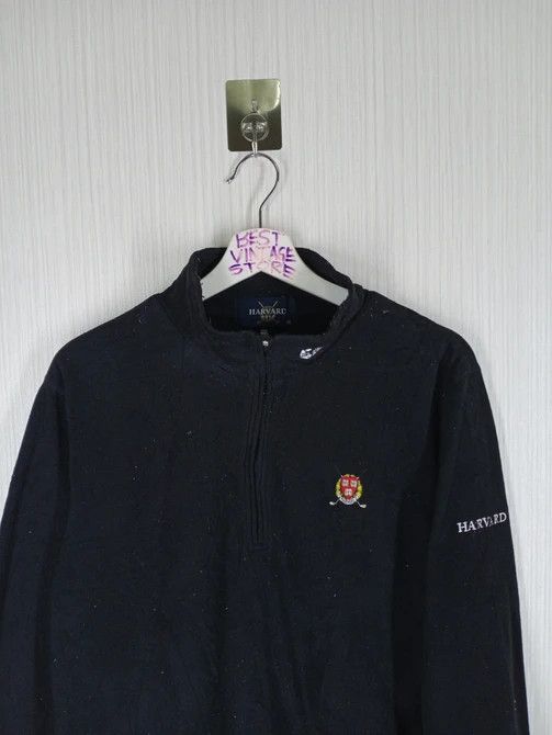 Vintage Vintage Harvard Golf Small Logo Half Zip Fleece Size US L / EU 52-54 / 3 - 1 Thumbnail