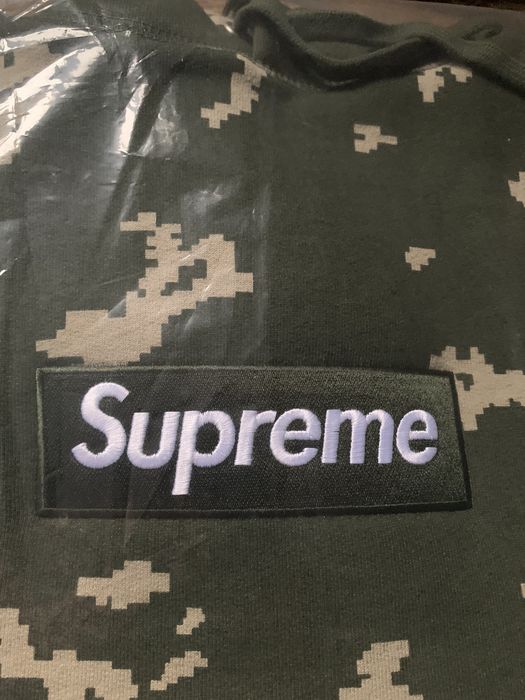 Supreme Supreme Box Logo Hoodie FW21 Olive Russian Camo XL | Grailed