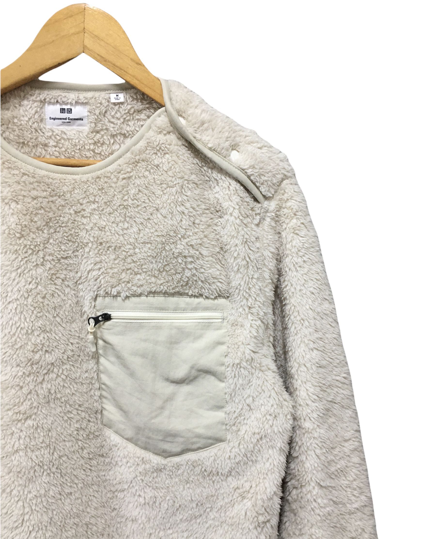 Engineered Garments × Japanese Brand × Uniqlo Engineer Garment x Uniqlo fleece jacket very Cool Design Size US M / EU 48-50 / 2 - 3 Thumbnail