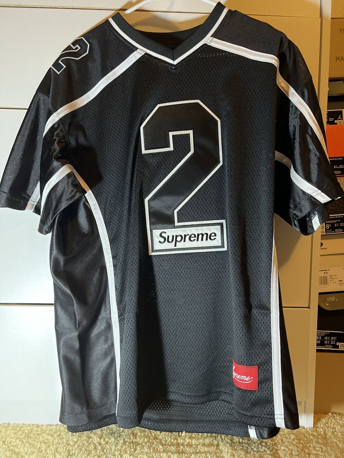 Supreme Football Jersey Black Lサイズ Supreme Star Football Jersey Black Men's - FW24 - US