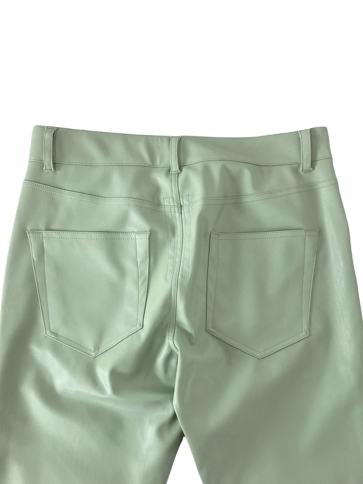 Rick Owens A/W 2020 Leather Tyrone Pants, new (Mint, Bacteria, Vegan) Size US 28 / EU 44 - 4 Thumbnail