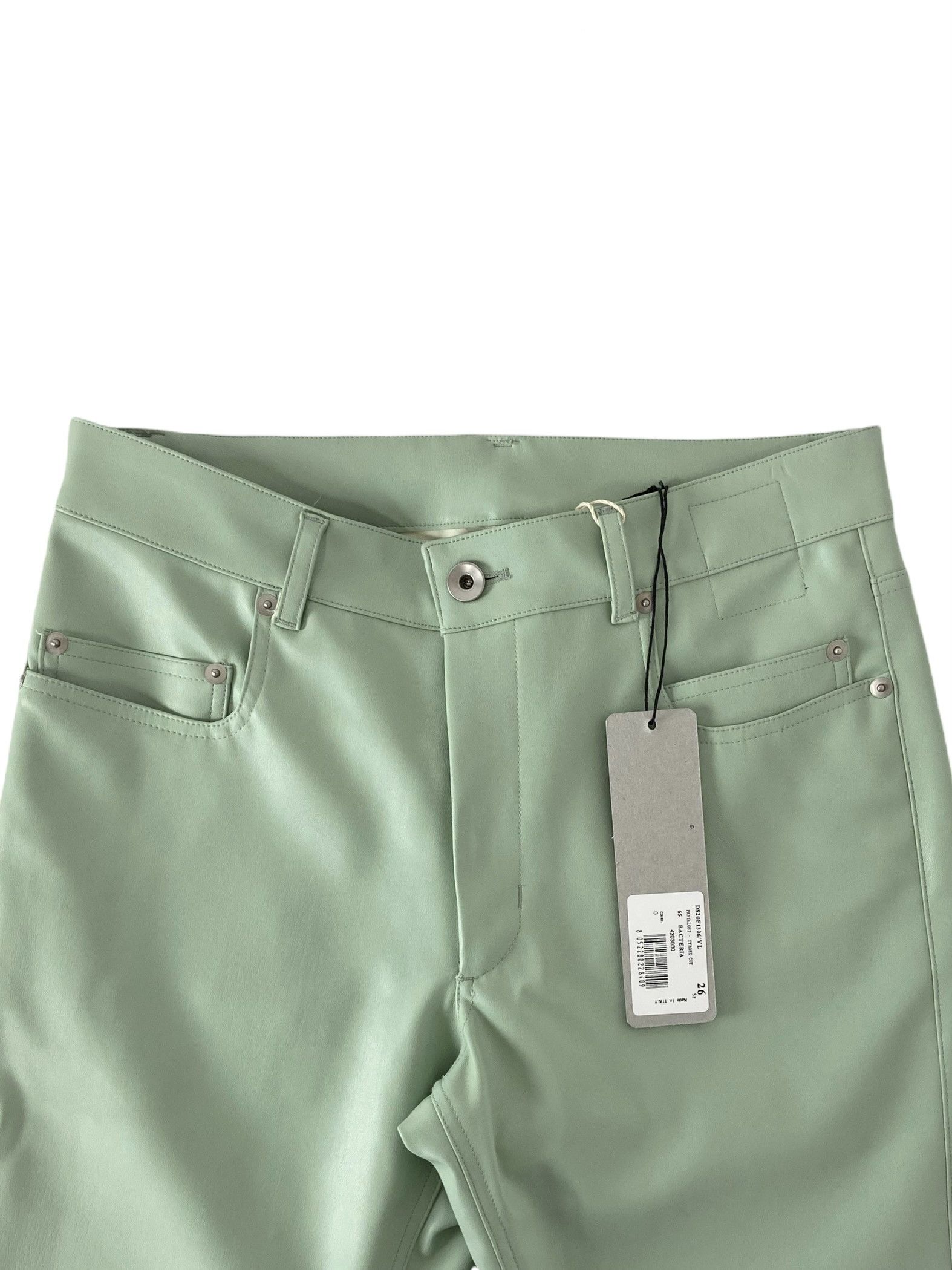 Rick Owens A/W 2020 Leather Tyrone Pants, new (Mint, Bacteria, Vegan) Size US 28 / EU 44 - 3 Thumbnail