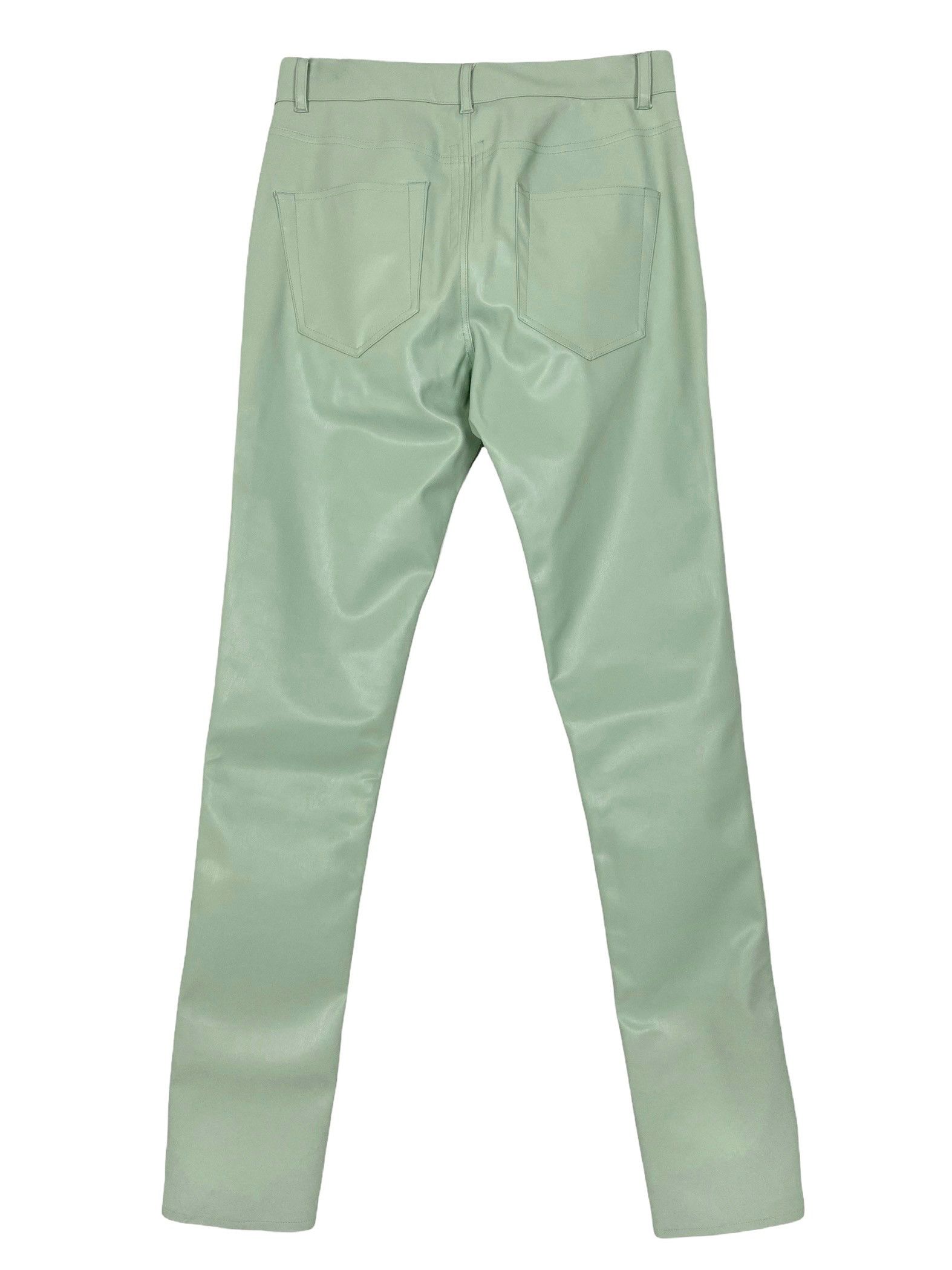 Rick Owens A/W 2020 Leather Tyrone Pants, new (Mint, Bacteria, Vegan) Size US 28 / EU 44 - 2 Thumbnail