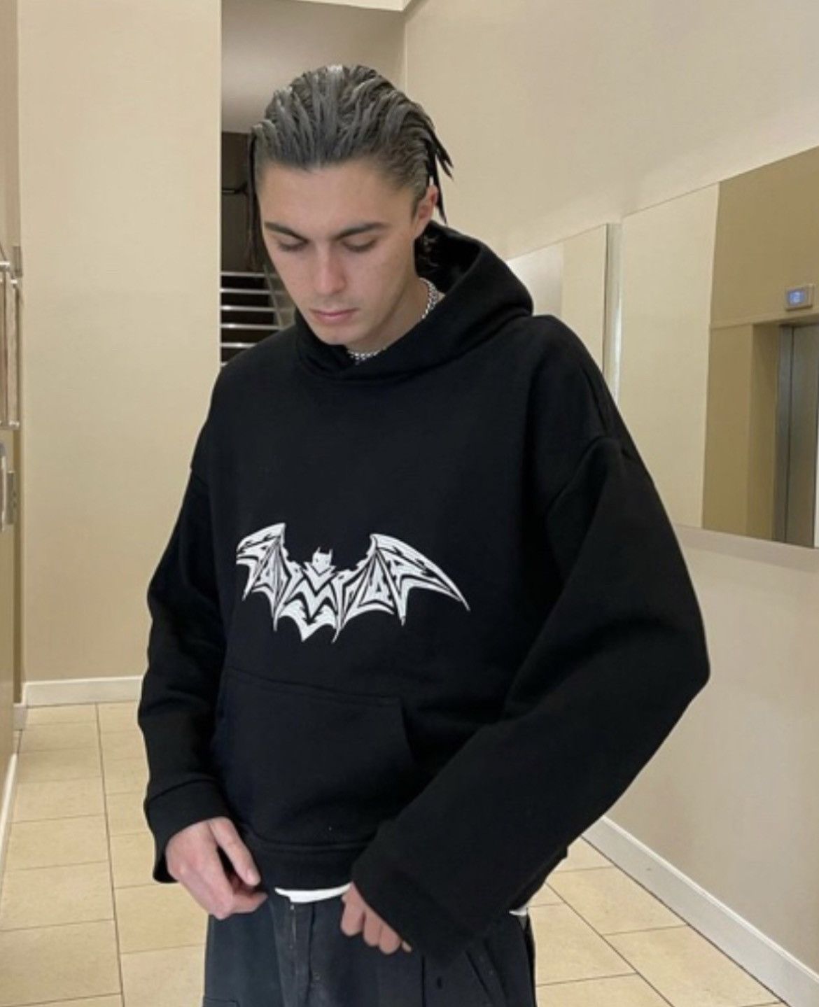 Designer Heaven Can Wait Batwing hoodie Size US L / EU 52-54 / 3 - 1 Thumbnail